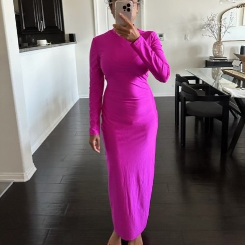 Hot Pink Long Dress